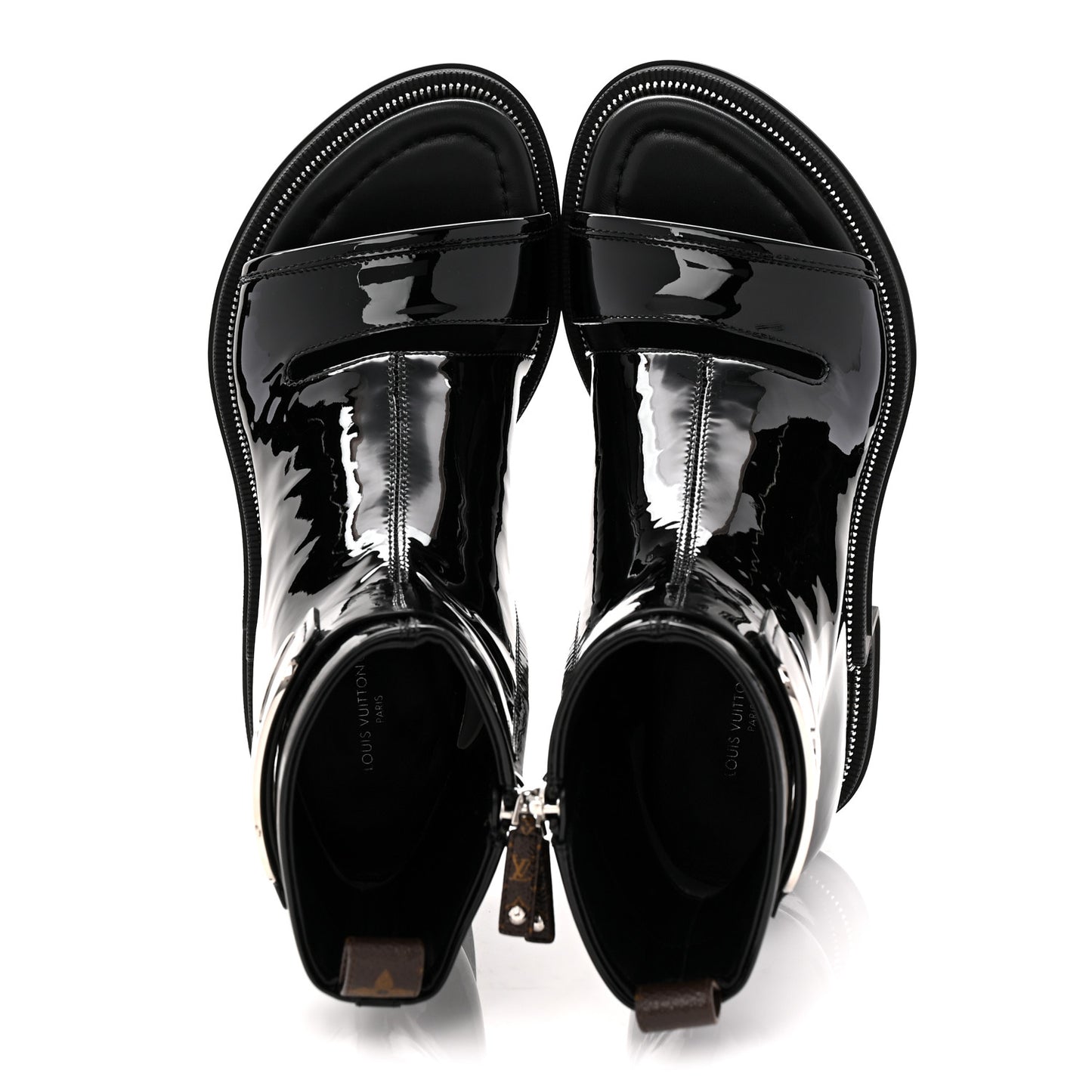 Patent Calfskin Moonlight Boots 37 Black
