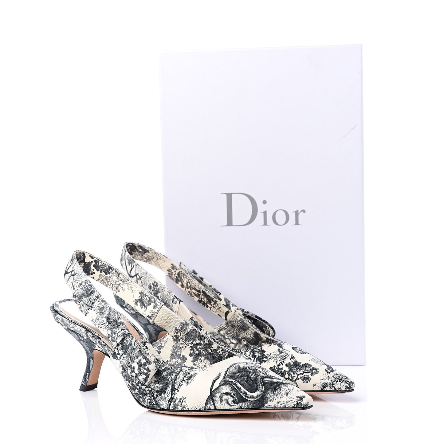 Toile De Jouy Sweet D Slingback Pumps 38 Off White