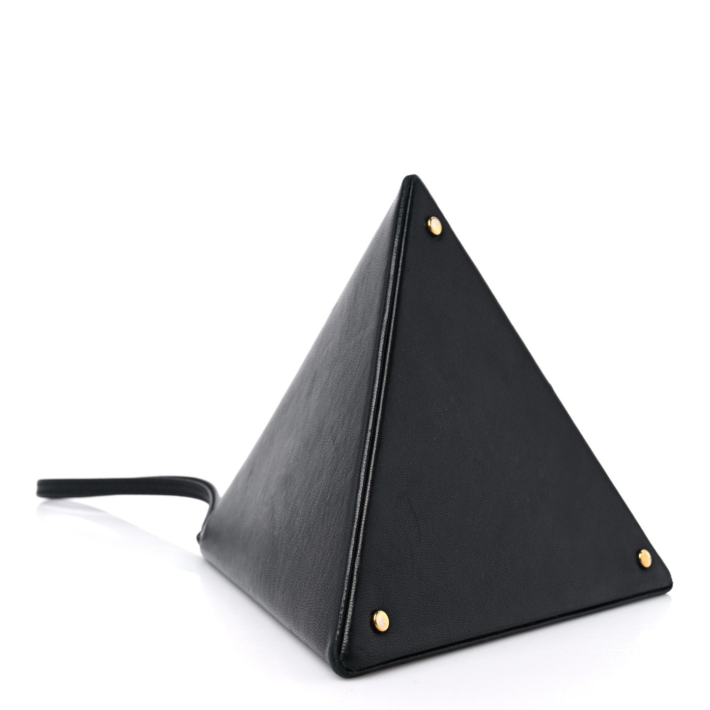 Lambskin Pyramid Clutch Black