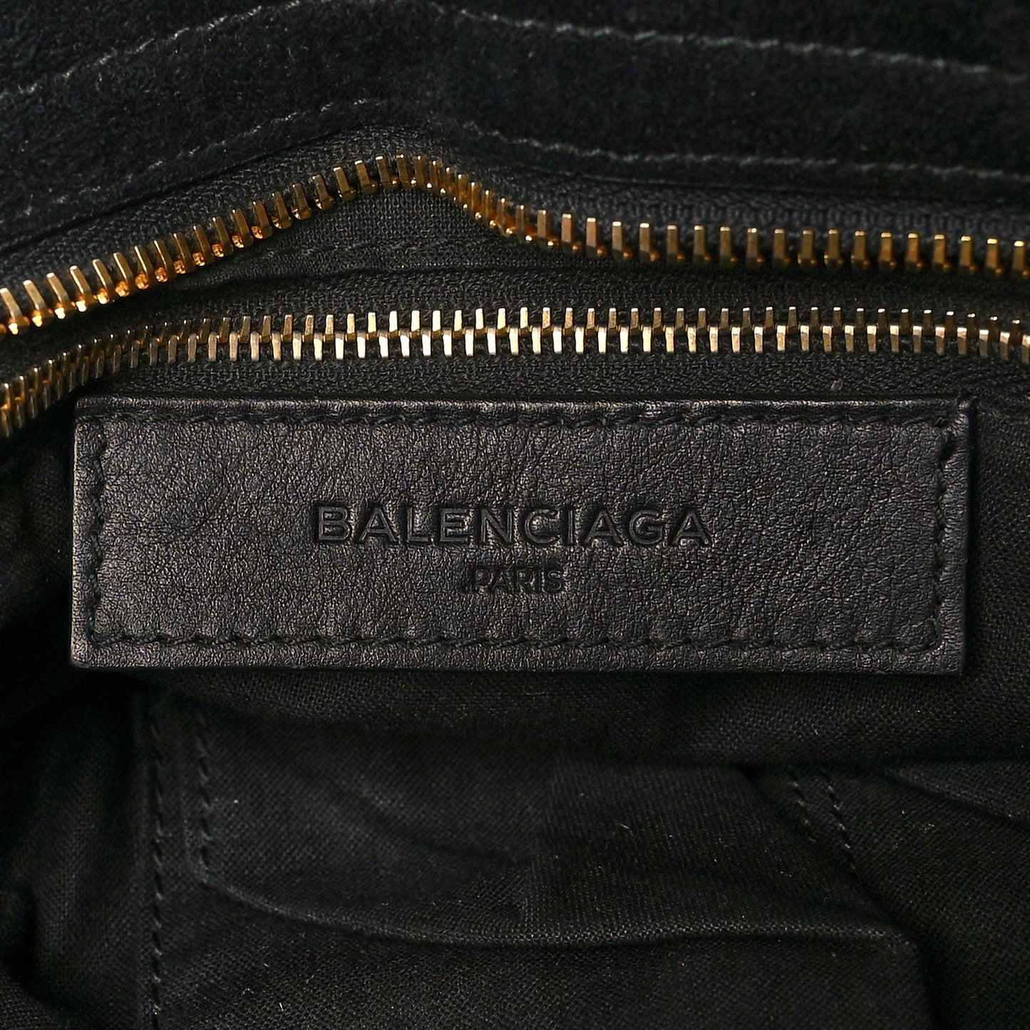 Baby Daim Gold Metallic Edge Hardware City Black