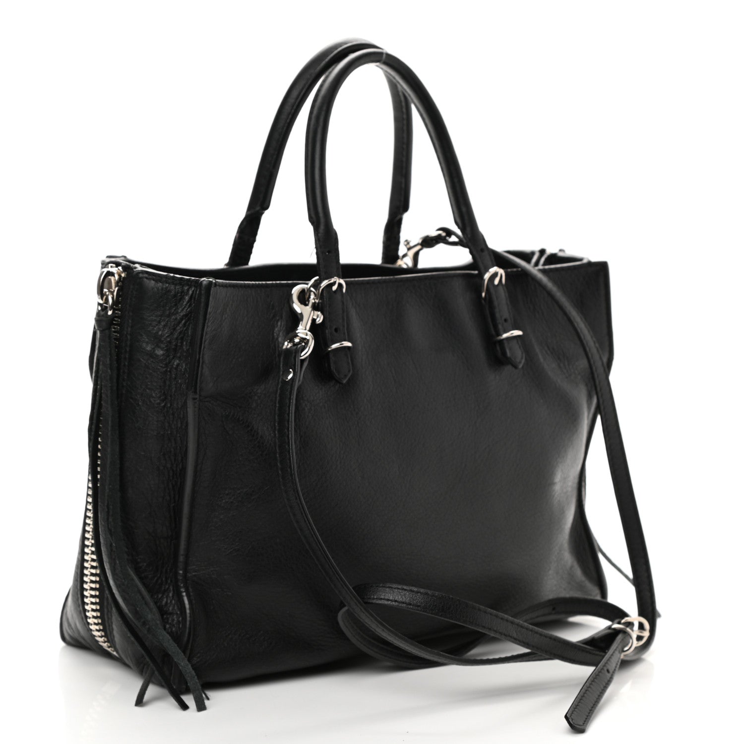 Balenciaga Veau Papier A6 Zip Around Tote Black 2 of 9