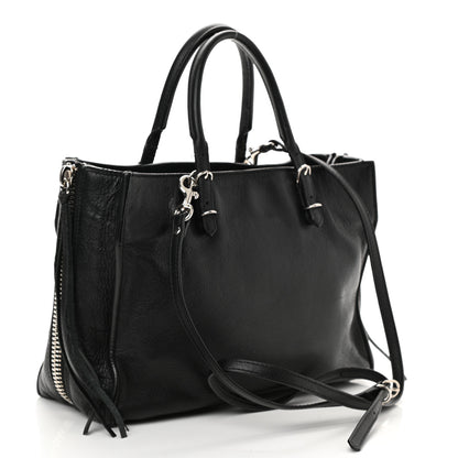Balenciaga Veau Papier A6 Zip Around Tote Black 2 of 9