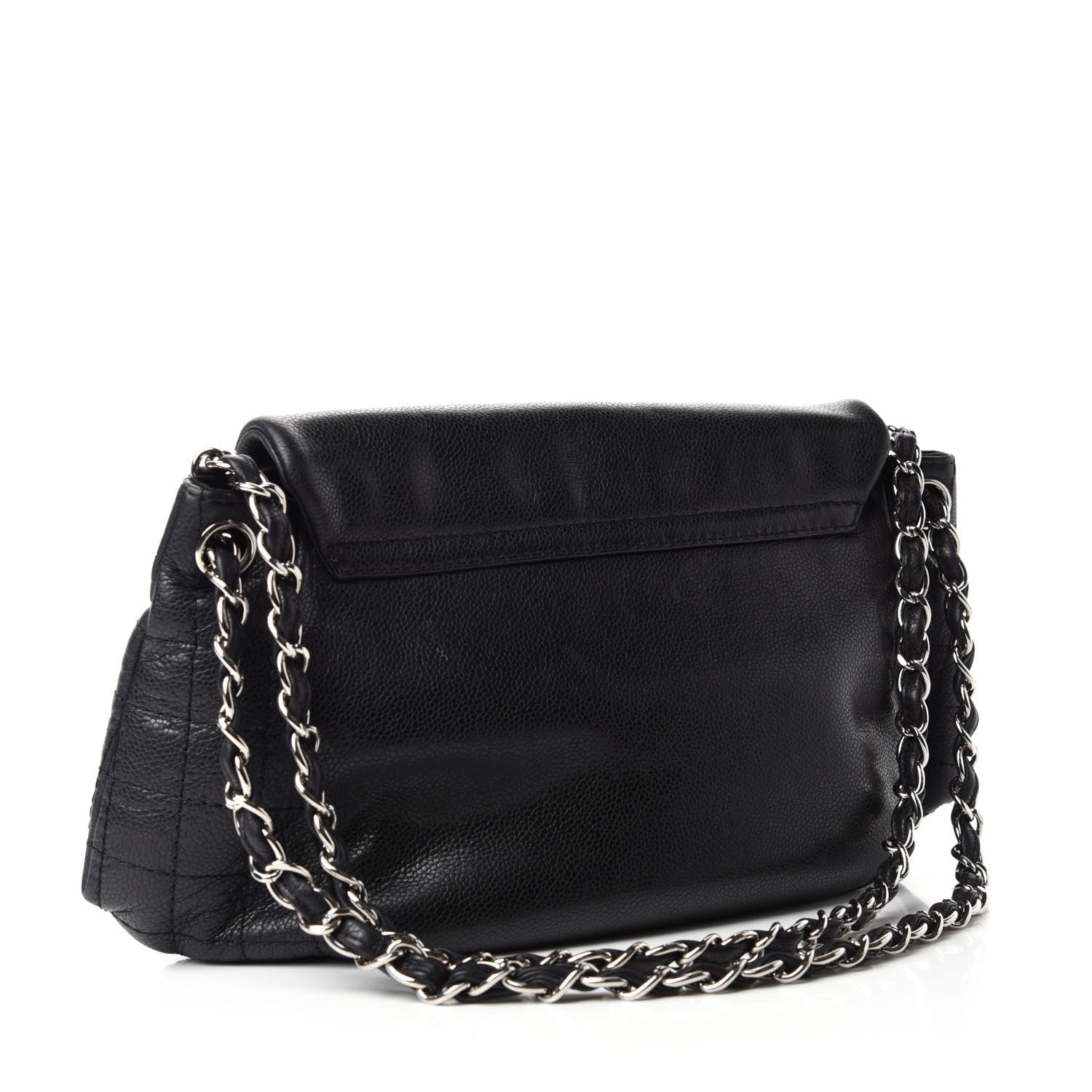 Chanel Caviar Half Moon Large Flap Black 3 of 10