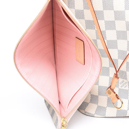 Louis Vuitton Damier Azur Neo Neverfull GM Rose Ballerine 10 of 11