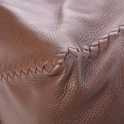 Bottega Veneta Washed Cervo Deerskin Loop Hobo Bag Elephant 12 of 16