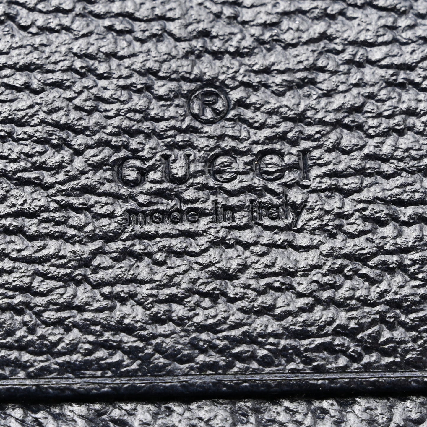 GG Supreme Monogram Textured Dollar Calfskin Web Ophidia Card Case Beige Blue