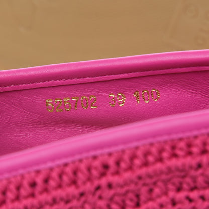 Gucci Cotton Crochet Pearly GG Marmont Espadrilles 39 Cyclamen Rose 8 of 10