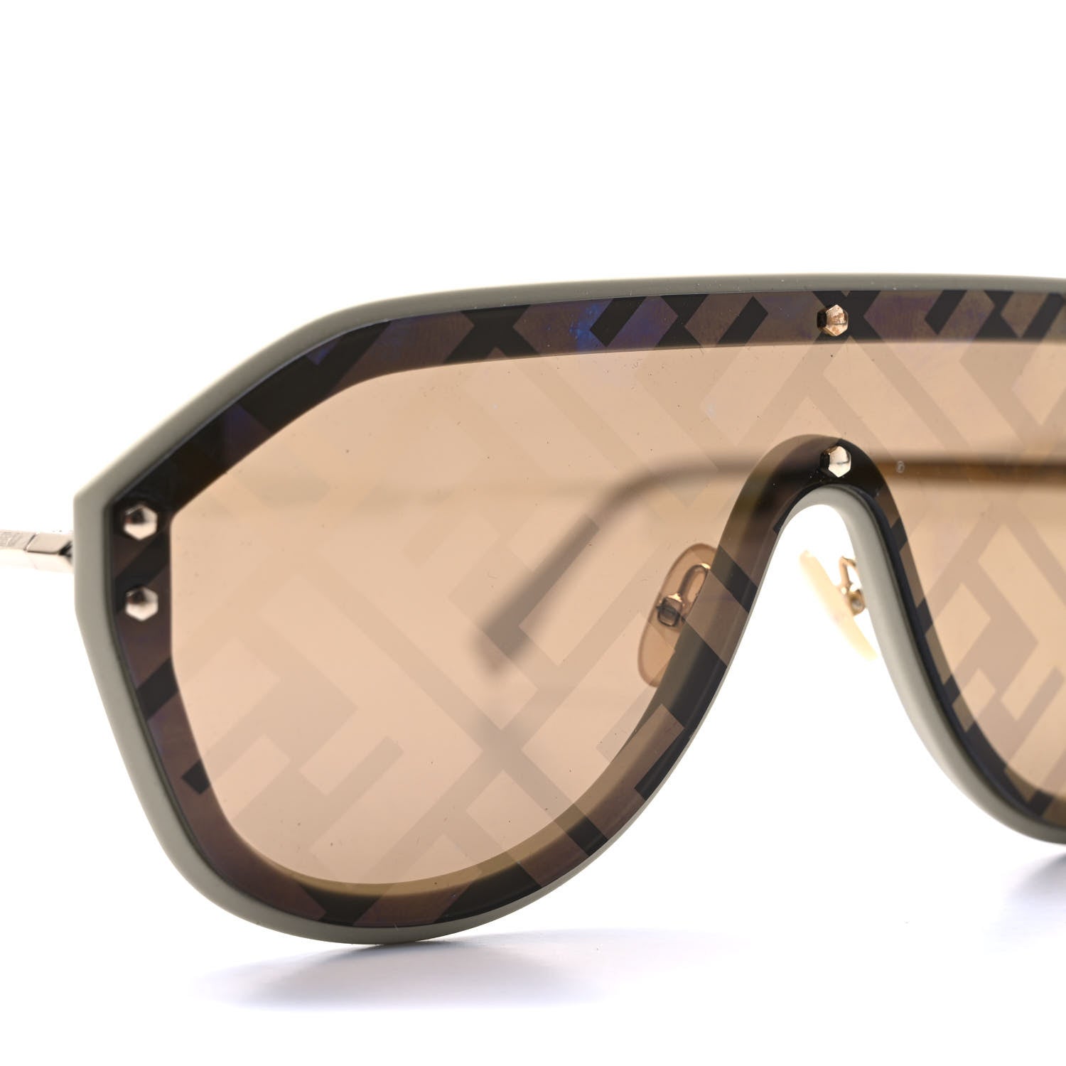 Fendi FF Fabulous Shield Sunglasses FF M0039/G/S Black 5 of 8