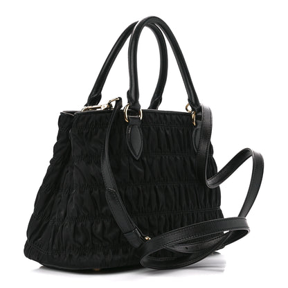 Prada Tessuto Nylon Gaufre Small Tote Black 3 of 11
