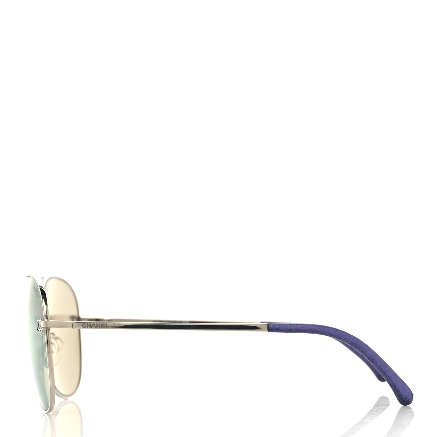 Metal Aviator CC Sunglasses 4189-T-Q Purple