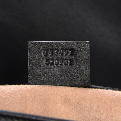 Gucci Calfskin Matelasse Small GG Marmont Shoulder Bag Black 7 of 7