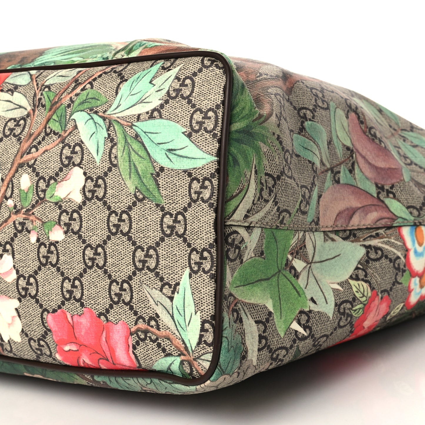 Soft GG Supreme Monogram Tian Medium Crossbody Tote Beige Multicolor New Acero