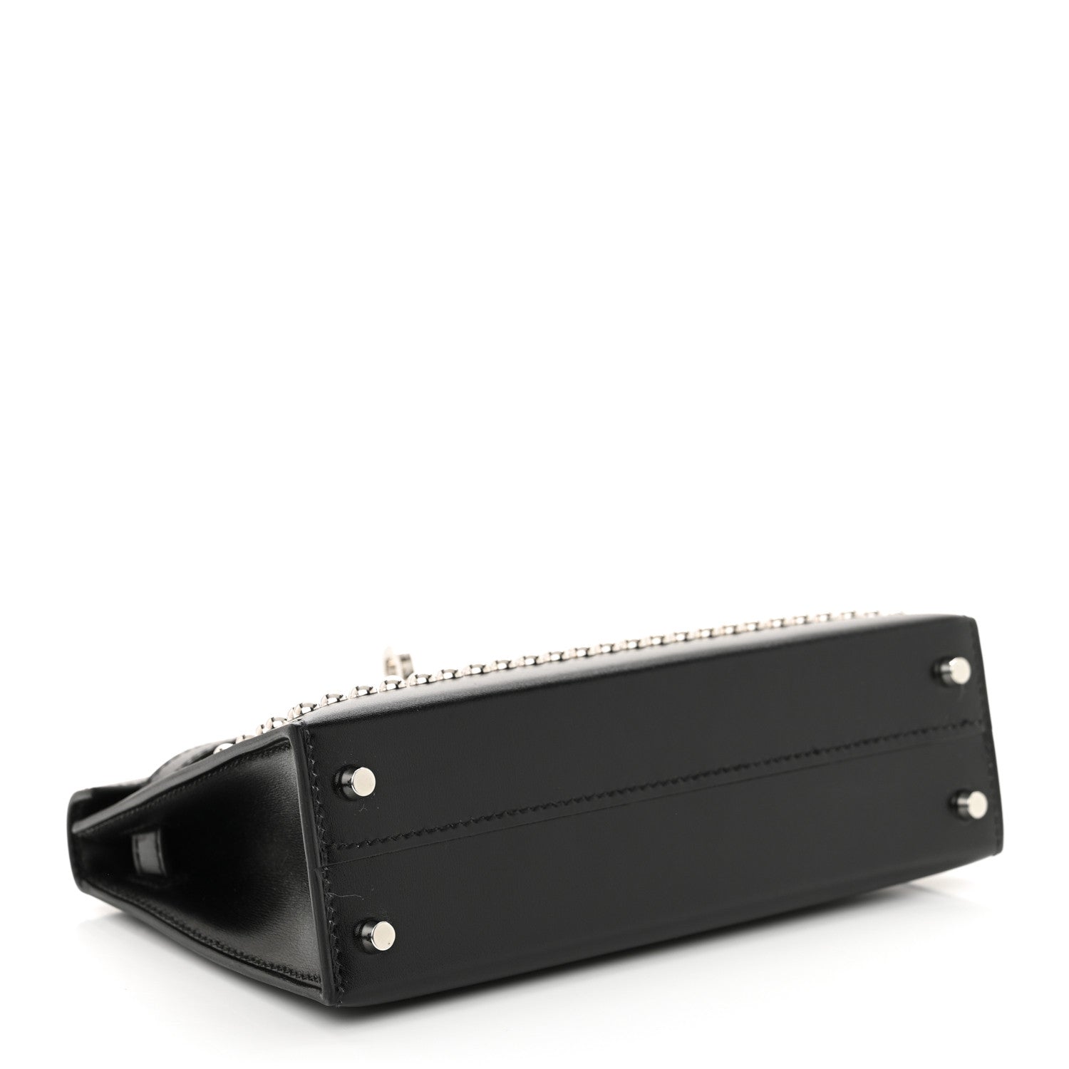 Hermes Box Studded Clouté Mini Kelly Sellier 20 Black 4 of 11