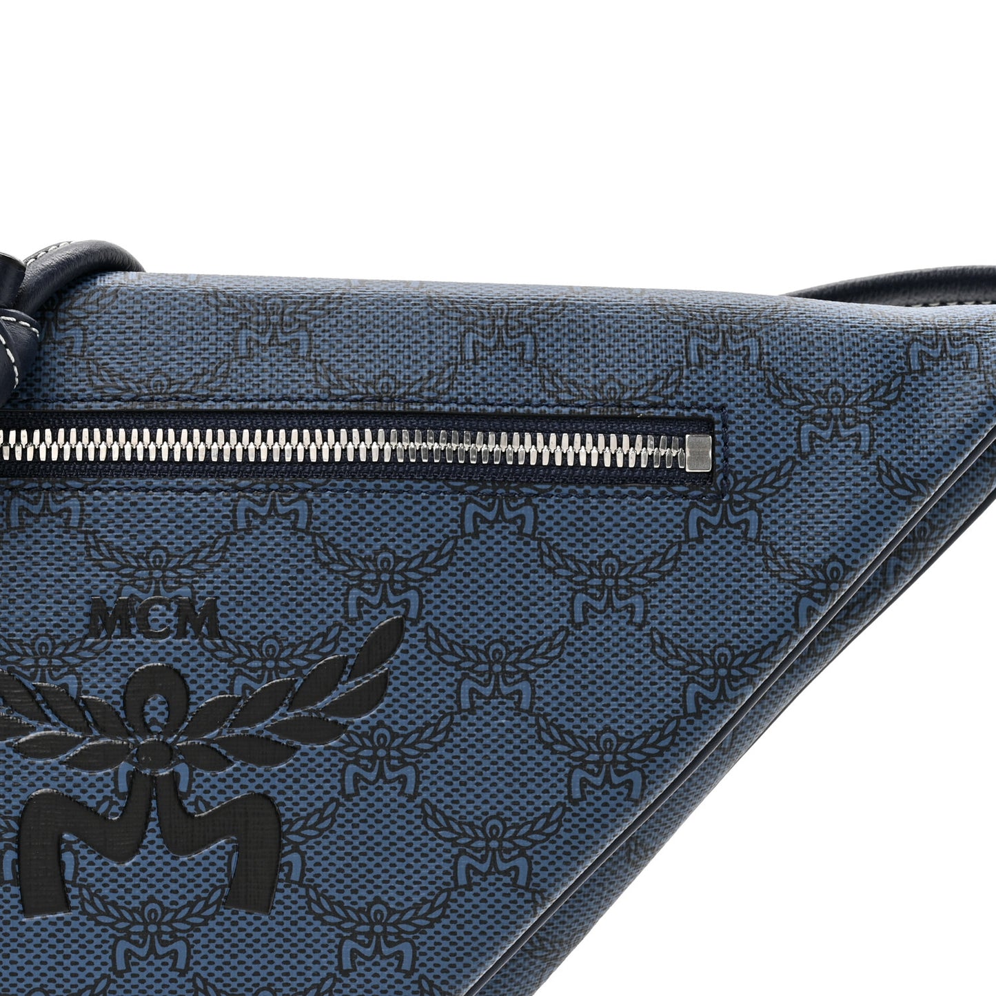Lauretos Nappa Himmel Triangle Pouch Shoulder Bag Navy Blazer