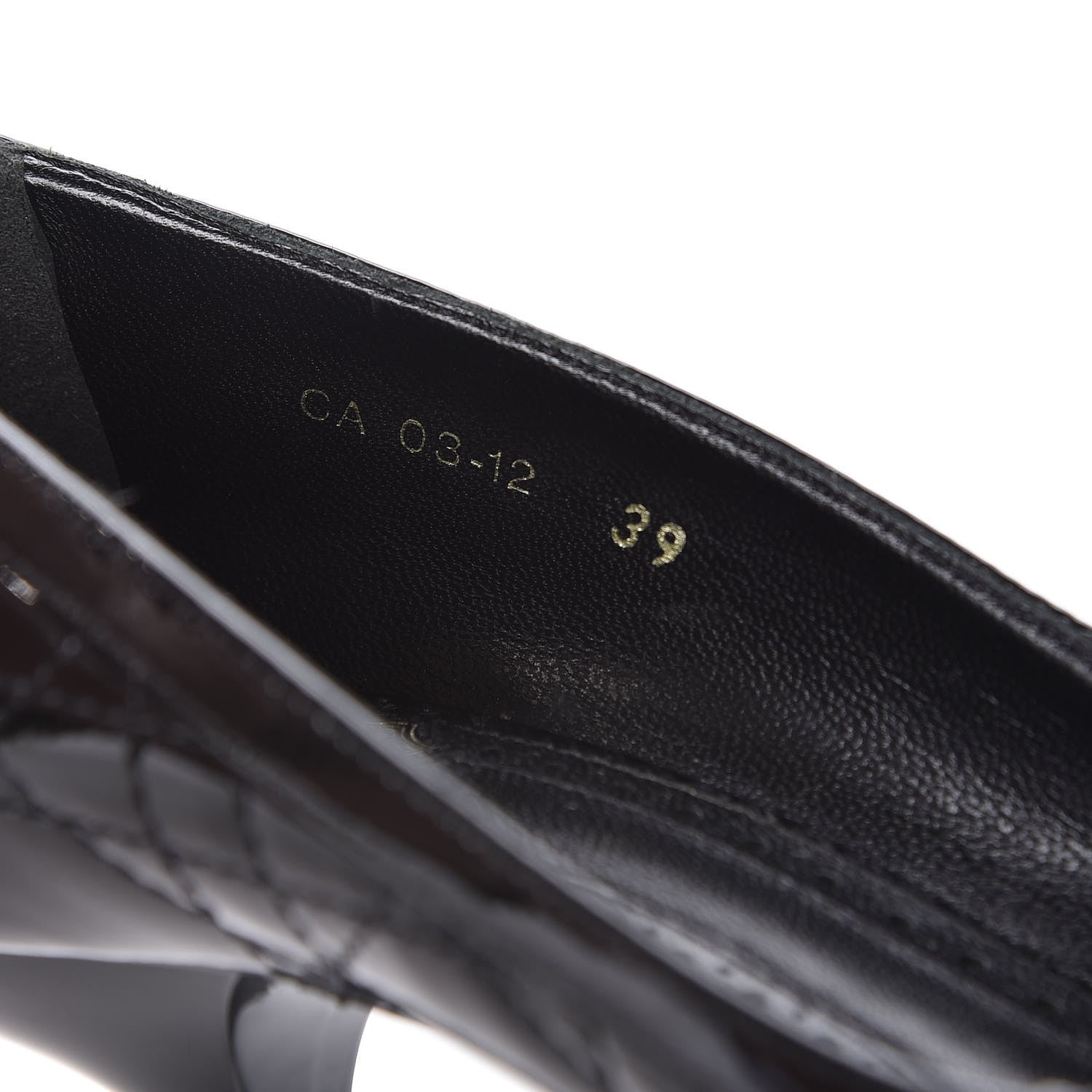 Christian Dior Patent Cannage Bow2 Peep Toe Pumps 39 Black 13 of 18