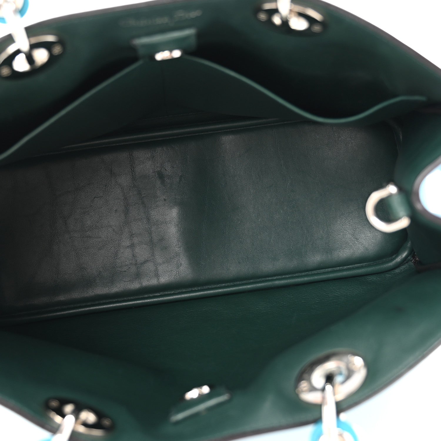Christian Dior Smooth Calfskin Medium Diorissimo Tote Light Blue 5 of 14