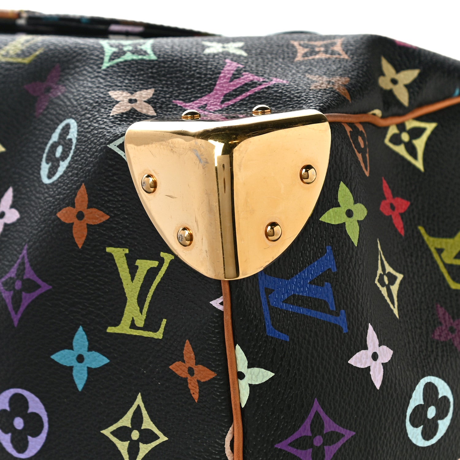 Louis Vuitton Monogram Multicolor Speedy 30 Black 9 of 29