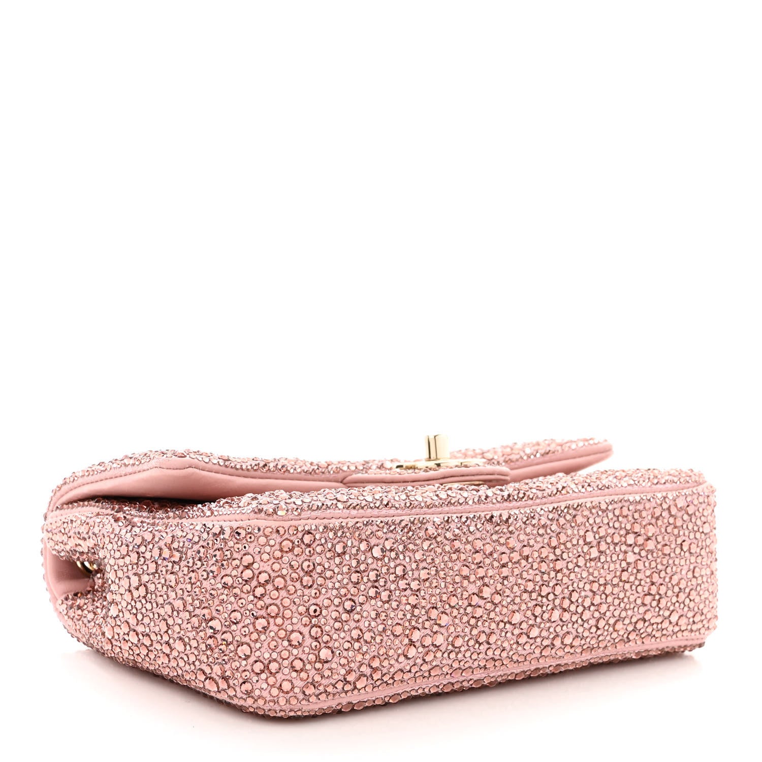 Chanel Lambskin Crystal Diamante Small Flap Light Pink 4 of 11