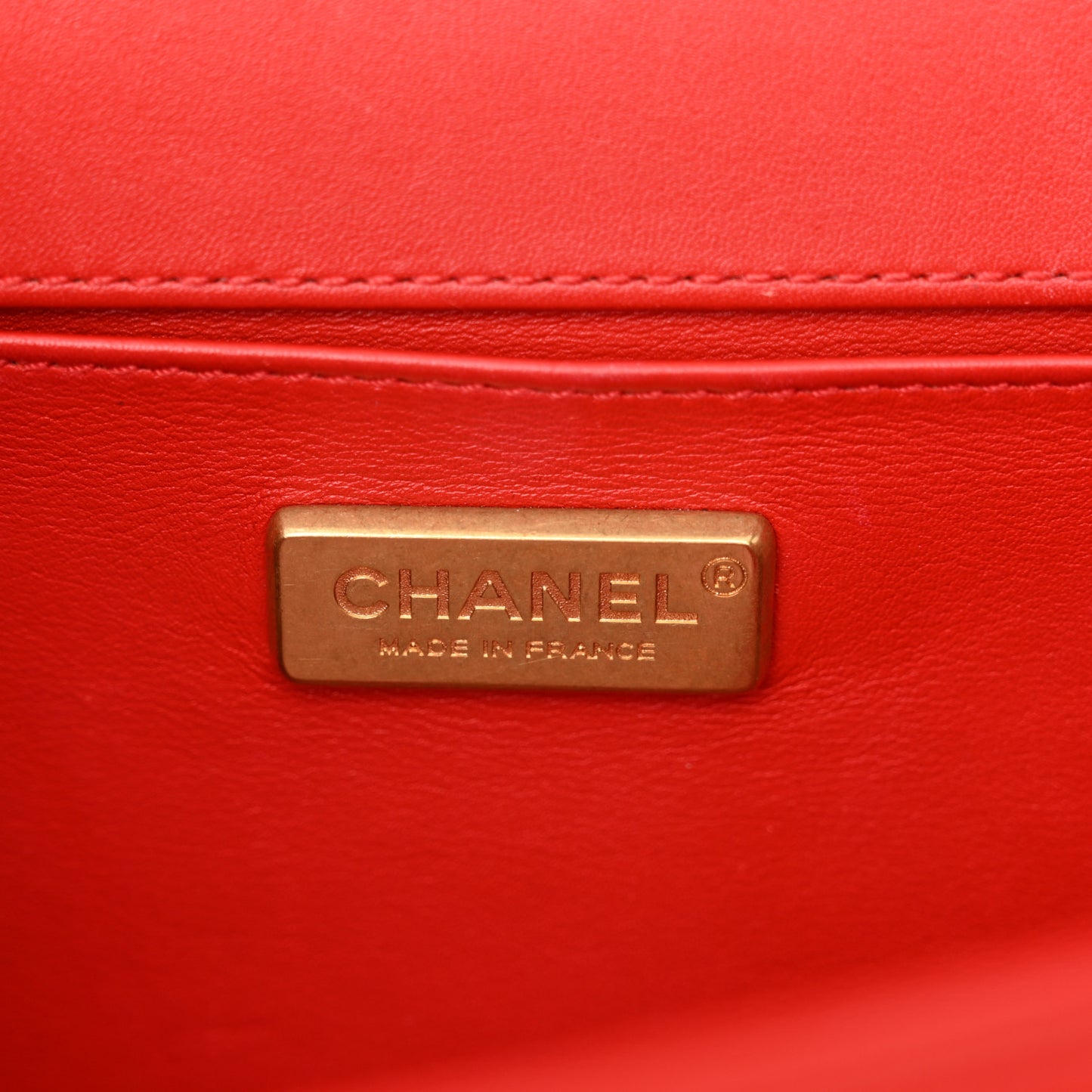 Snakeskin Medium Boy Flap Red
