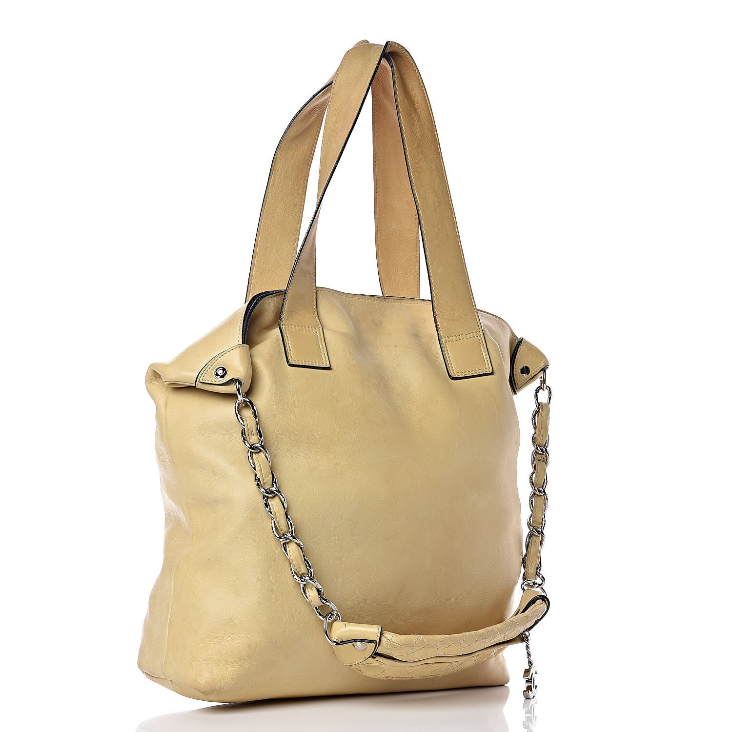 Chanel Lambskin Edgy Tote Beige 3 of 18