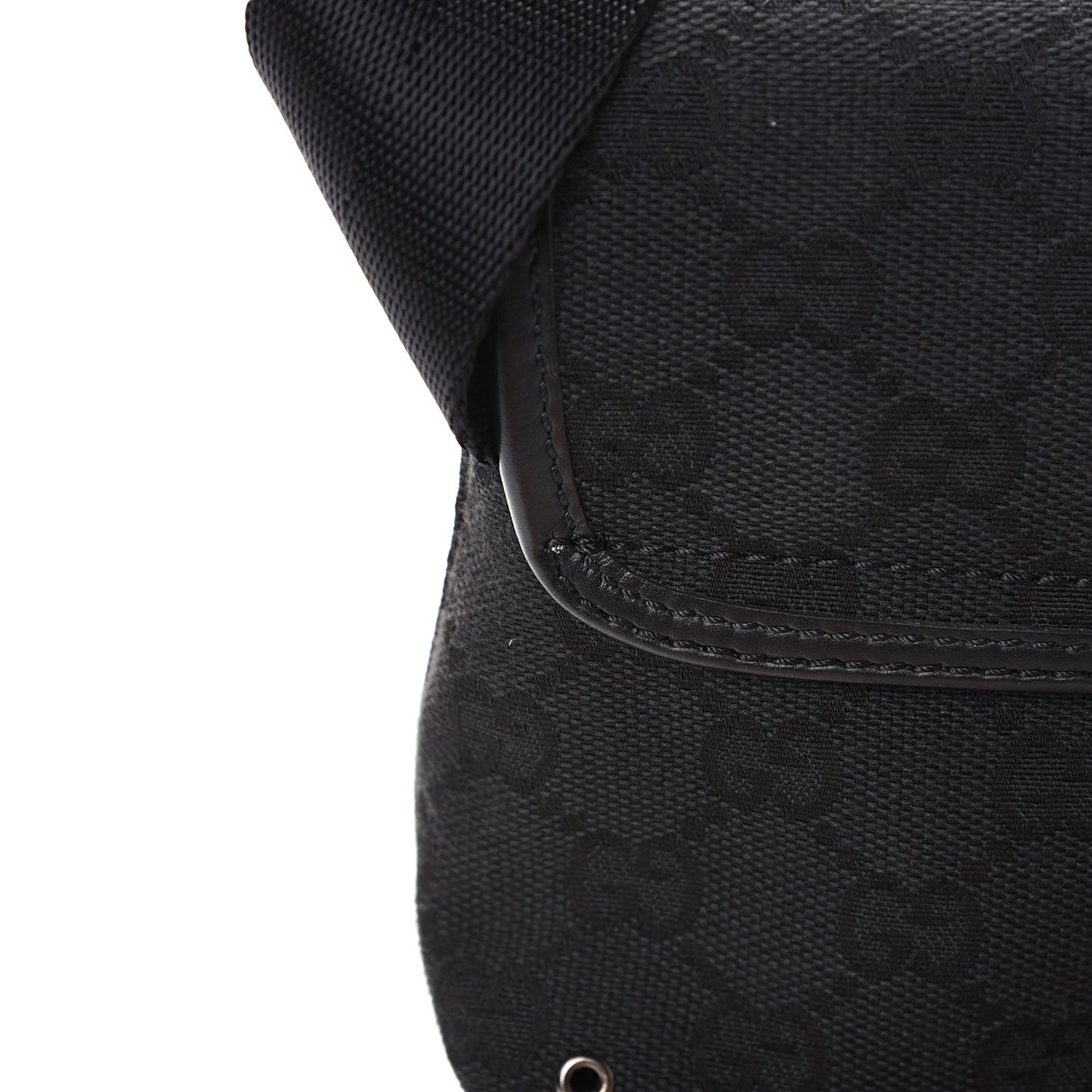 GG Monogram Web Flight Belt Bag Black
