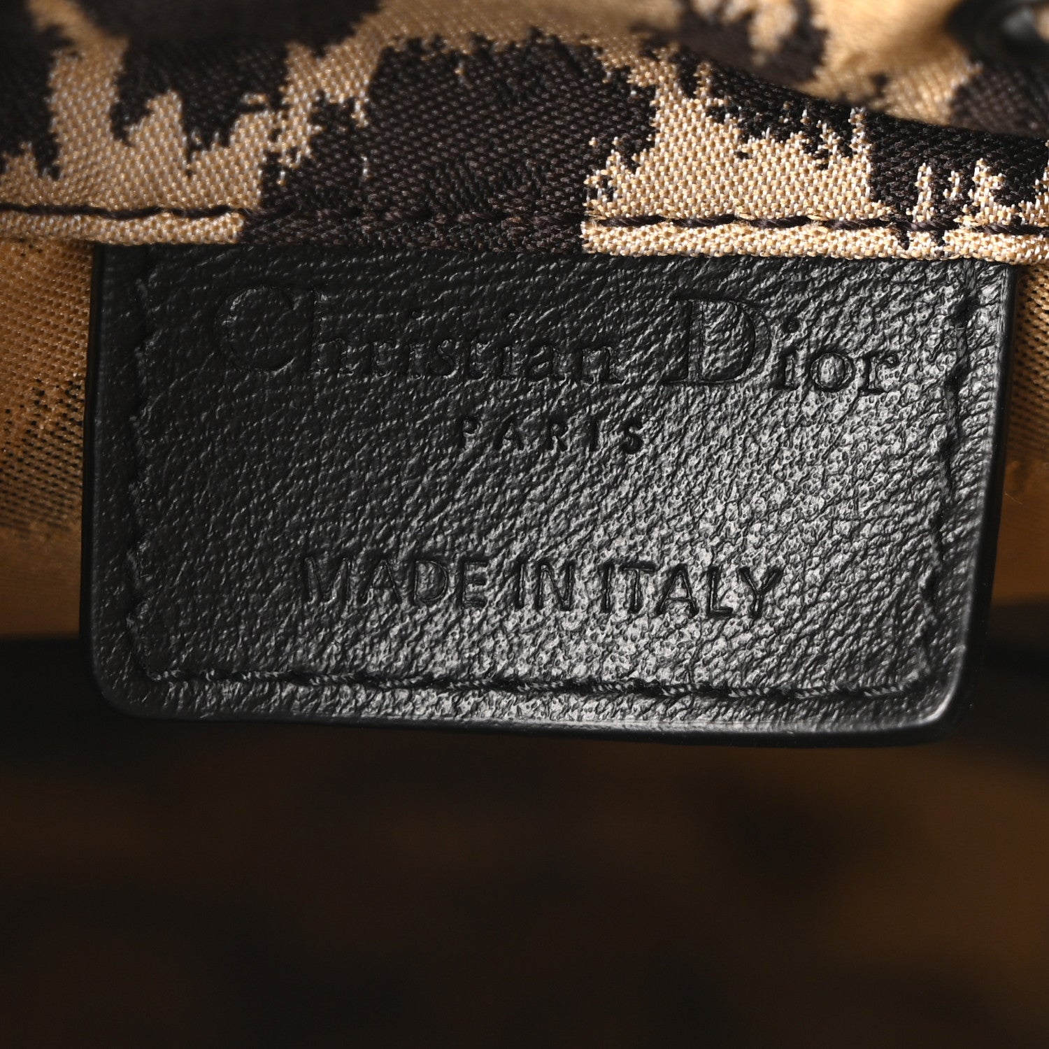 Christian Dior Canvas Mizza Embroidered Leopard DiorTravel Pouch