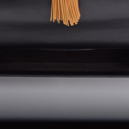 Saint Laurent Calfskin Classic Monogram Tassel Clutch Black 7 of 8