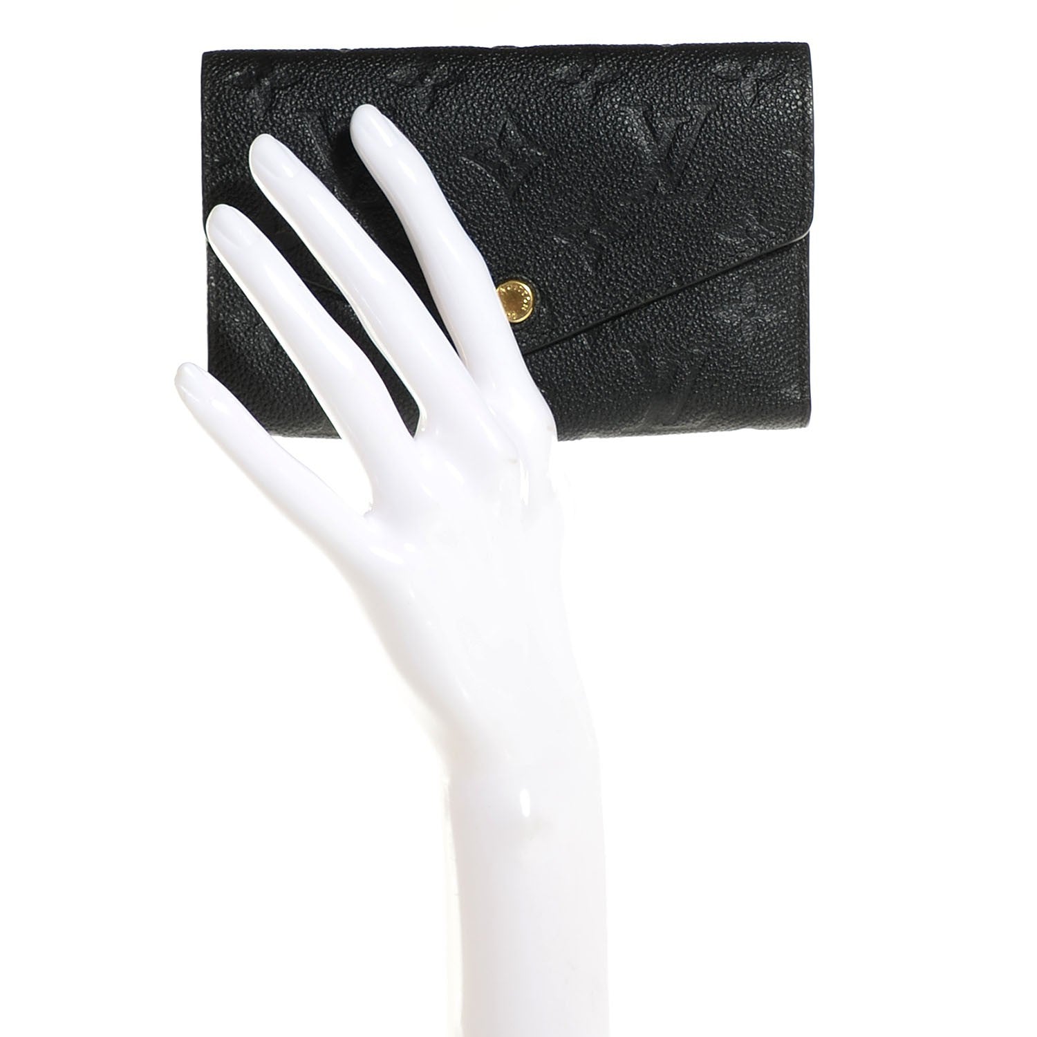 Louis Vuitton Empreinte Compact Curieuse Wallet Black 9 of 14
