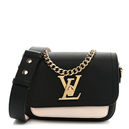 Louis Vuitton Grained Calfskin Lockme Tender Black 1 of 9
