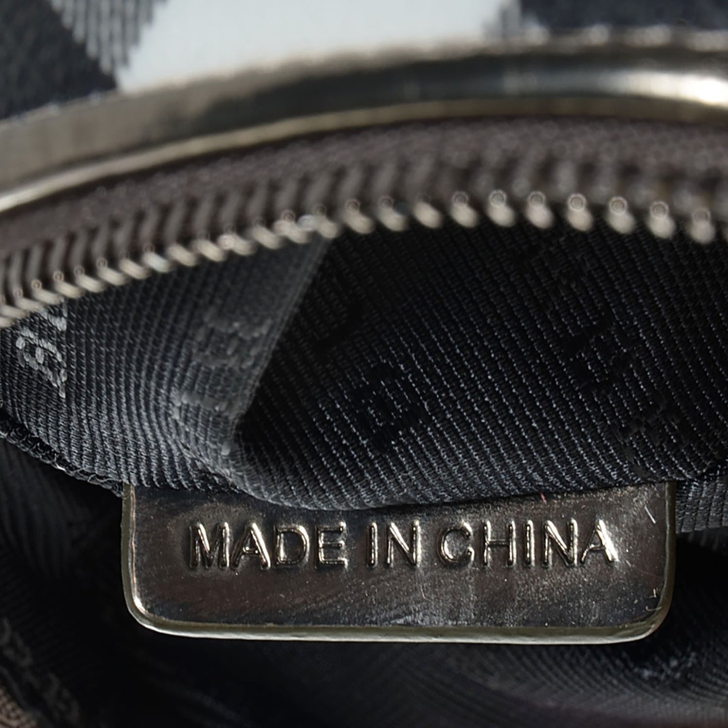 Nova Check Cosmetic Bag Nickel