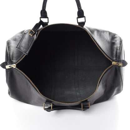 Louis Vuitton Epi Keepall 55 Black 5 of 26