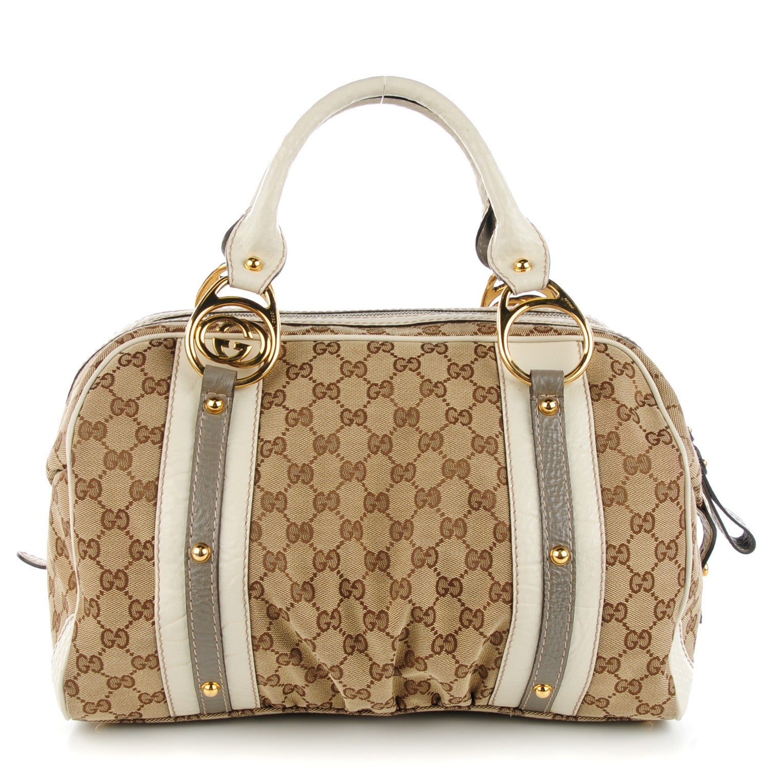 Gucci Monogram Medium Interlocking Boston Off White 1 of 8