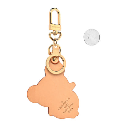 Louis Vuitton Vachetta Monogram Panda Key Ring Bag Charm 2 of 4