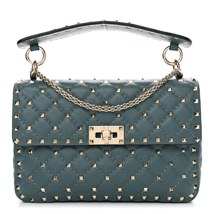 Valentino Garavani Nappa Medium Rockstud Spike Shoulder Bag Giada 1 of 10