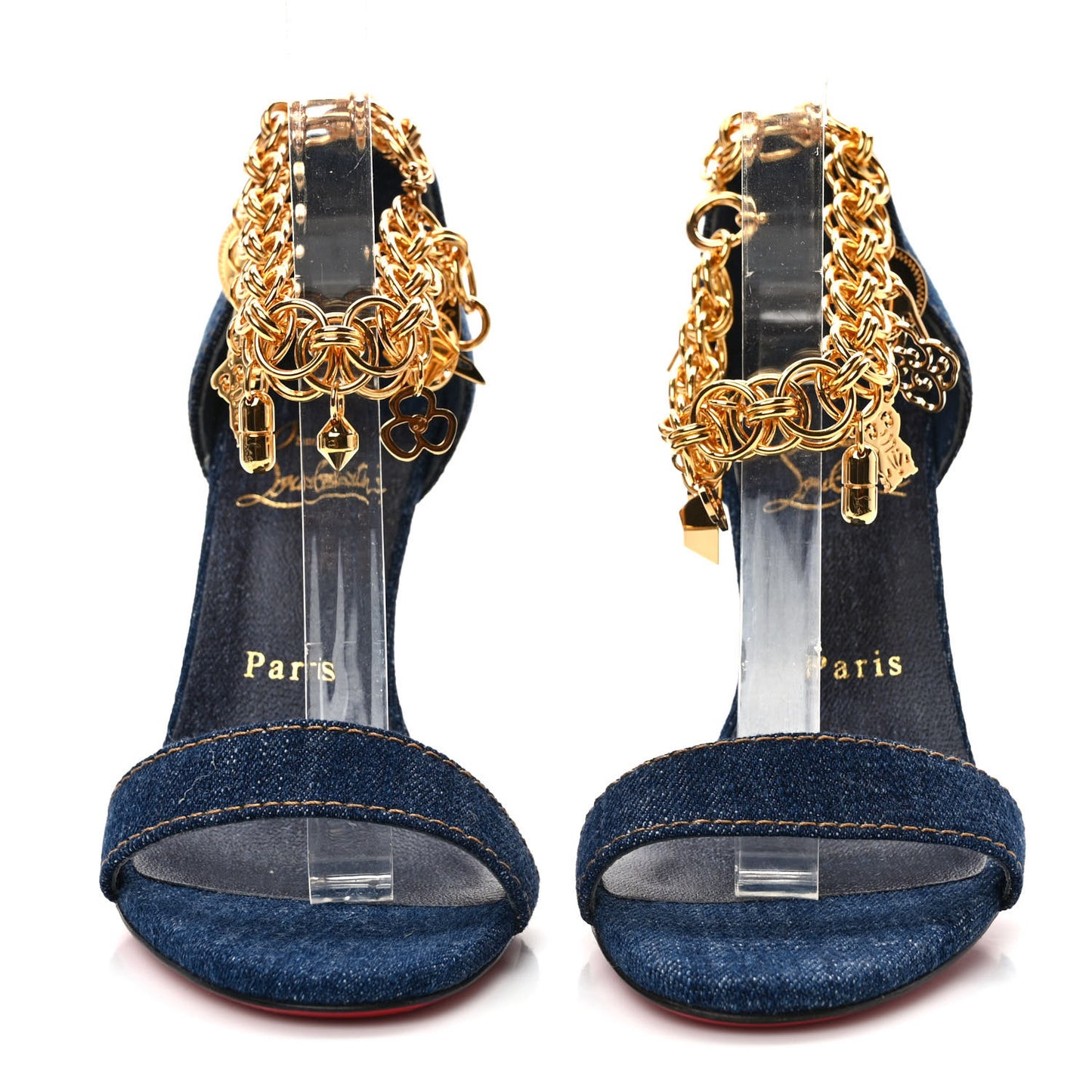Denim Gourmi 100 Sandals 37 Blue Gold
