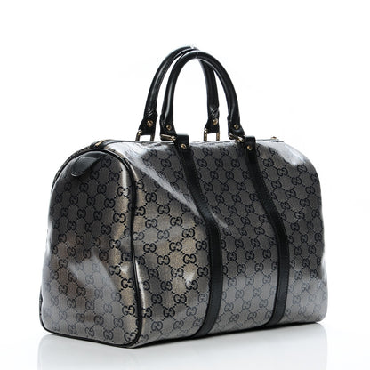 Gucci Crystal Monogram Medium Joy Boston Black 3 of 7