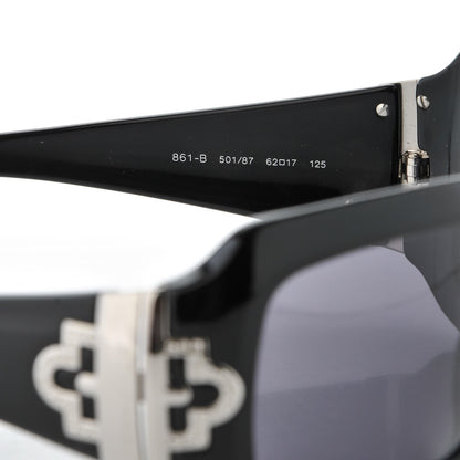 Bulgari Crystal 861-B Sunglasses Black 5 of 7