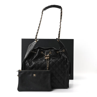 Chanel Caviar Quilted Medium Chanel 25 Handbag Black 12 of 12