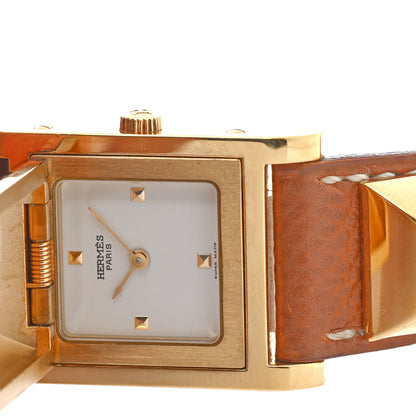 Hermes Stainless Steel Courchevel 23mm Medor Quartz Watch Gold 5 of 5