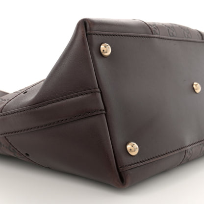 Gucci Guccissima Large Punch Tote Chocolate Brown 9 of 15