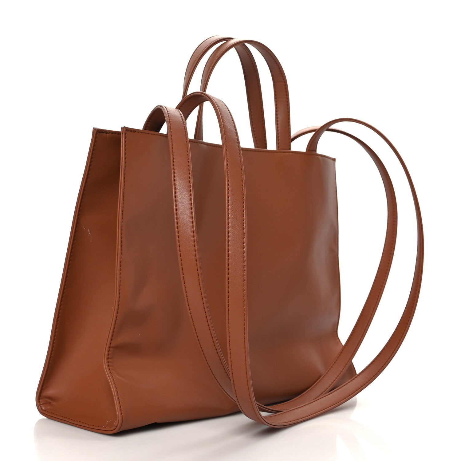Telfar Vegan Leather Medium Shopping Bag Tan 3 of 9