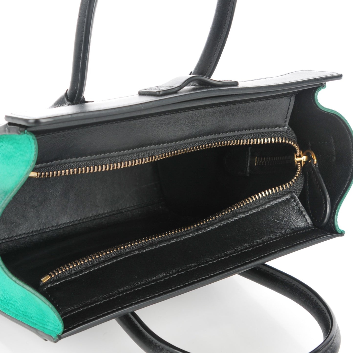 Smooth Calfskin Nubuck Nano Tri-Color Luggage Palm