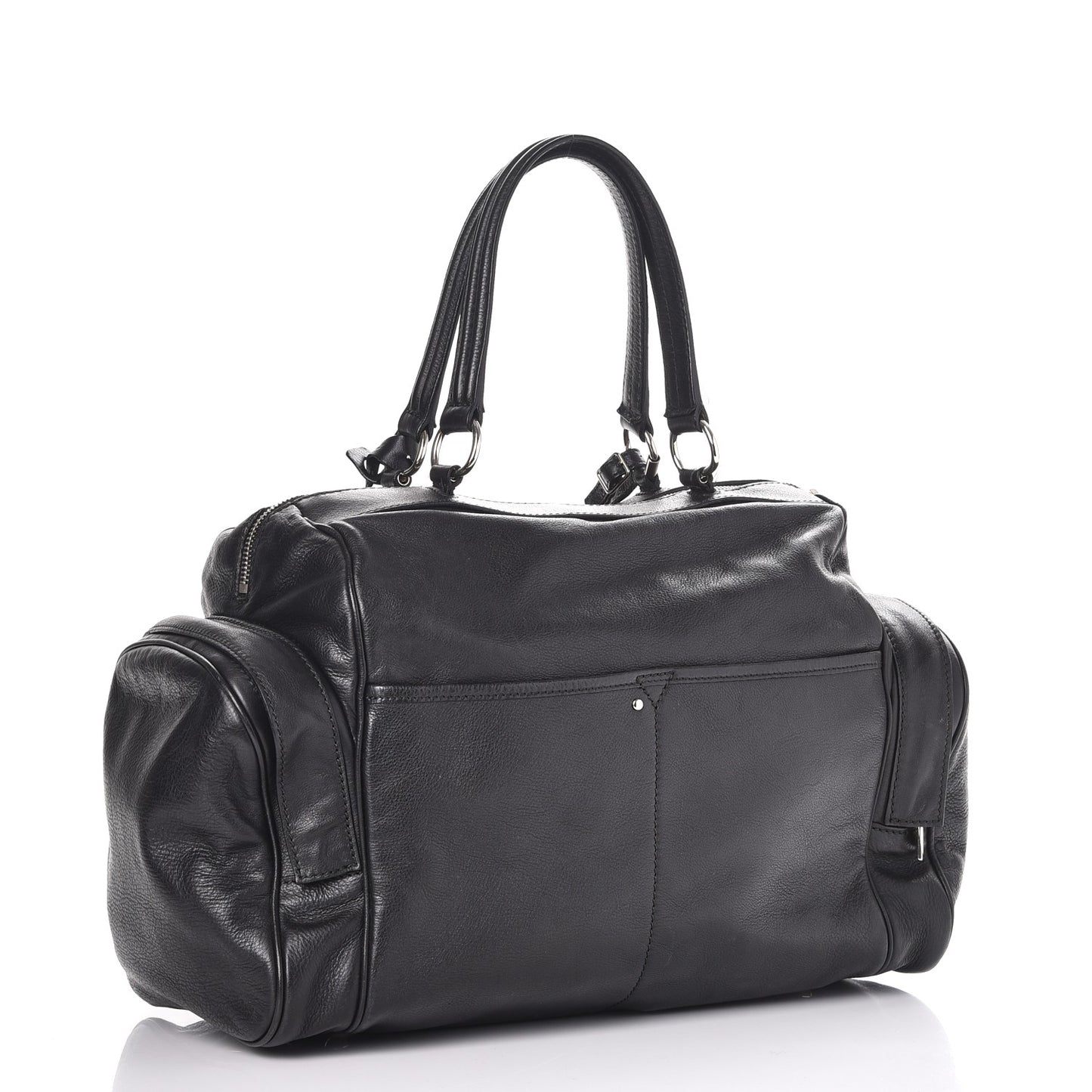 Calfskin Large Vanity Bowler Black