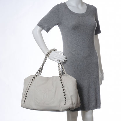Chanel Leather Large Modern Chain Tote White 1 of 7