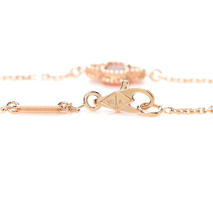Van Cleef & Arpels 18K Rose Gold Carnelian Sweet Alhambra Bracelet 4 of 6
