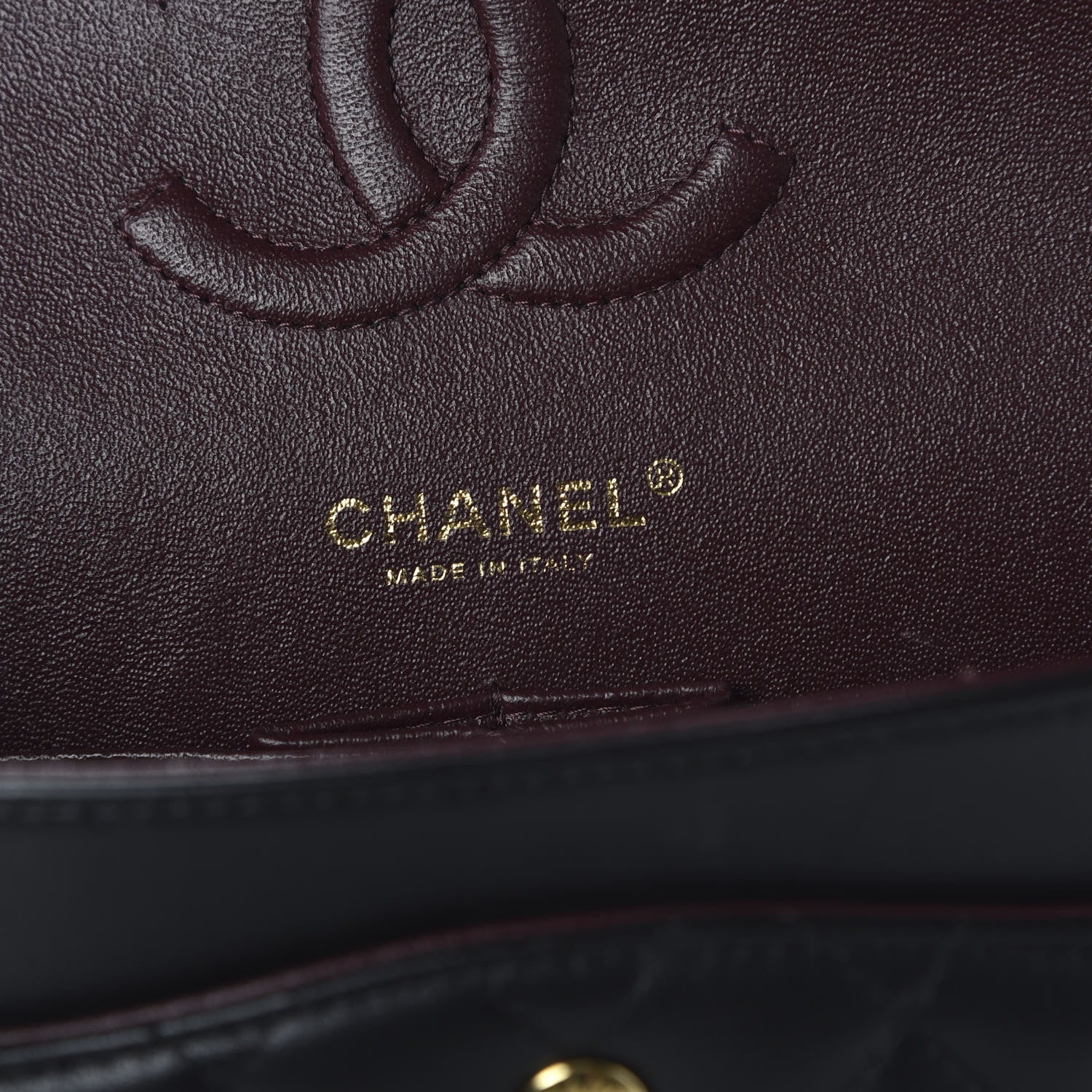 Chanel Lambskin Quilted Medium Double Flap Black 10 of 11