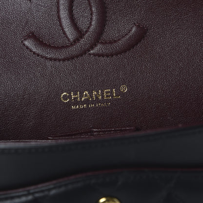 Chanel Lambskin Quilted Medium Double Flap Black 10 of 11