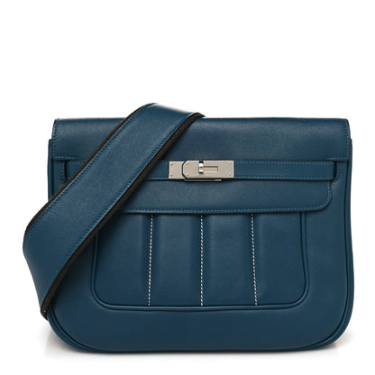 Hermes Evercolor Sac Berline 28 Bleu Thalassa 1 of 11