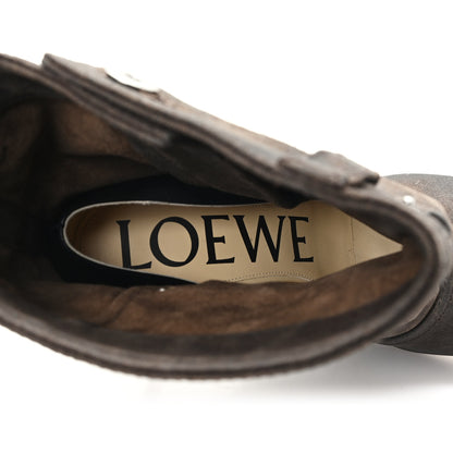 Loewe Waxed Suede Toy Ankle Boots 40 Brown 8 of 8
