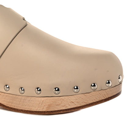 Hermes Calfskin Calya Mules 37 Hetre 8 of 10